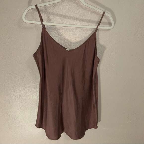 Garnet Hill Tops - Garnet Hill mauve silk Camisole